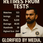 🔥 Virat Kohli’s Test Retirement: Media-Manufactured “Legend” or Just a Red-Ball Mirage?